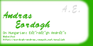 andras eordogh business card